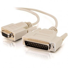 C2g 6ft Plotter/Laserjet DB9 Female to DB25 Male Serial Printer Cable - DB-9 Female - DB-25 Male - 1.83m - Beige 02817