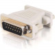 C2g DB15M to VGA HD15F Adapter - 1 x HD-15 Female - 1 x DB-15 Male - Beige - 1 x HD-15 Female - 1 x DB-15 Male - Beige - RoHS Compliance 02902