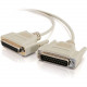 C2g 25ft DB25 Male to DB25 Female Null Modem Cable - DB-25 Male - DB-25 Female - 25ft - Beige 03033