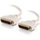 C2g 3ft DB25 M/M Serial RS232 Cable - DB-25 Male Serial - DB-25 Male - 3ft - Beige - RS232 - Parallel 02664