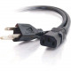 C2g 6ft 18 AWG Universal Power Cord (NEMA 5-15P to IEC320C13) - 6ft - TAA Compliance 03133