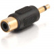 C2g RCA Jack to 3.5mm Mono Plug Audio Adapter - 1 x RCA Female - 1 x Mini-phone Male - Black 03195