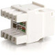 C2g Cat5E RJ45 UTP Keystone Jack - White - RJ-45, 110-punchdown 03791