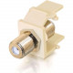 C2g Snap-In F-Type F/F Keystone Insert Module - Ivory - F Connector 03814