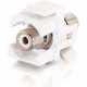 C2g Snap-In White RCA Keystone Insert F/F Module - White - RCA 03822