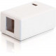 C2g 1-Port Keystone Jack Surface Mount Box - White - 1 x Socket(s) - White 03831