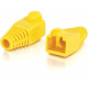 C2g RJ45 Snagless Boot Cover (6.0mm OD) - Yellow - 50pk - Yellow - 50 Pack - RoHS, TAA Compliance 04756