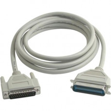 C2g 10ft IEEE-1284 DB25 Male to Centronics 36 Male Parallel Printer Cable - DB-25 Male - Centronics Male Printer - 10ft - Beige 06091