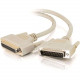 C2g 10ft IEEE-1284 DB25 M/F Parallel Printer Extension Cable - DB-25 Male - DB-25 Female - 10ft - Beige 06100