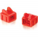 C2g RJ45 Patch Cord Boot - Red - 25pk - Red - 25 Pack 07879