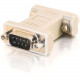 C2g DB9 Male to DB9 Female Null Modem Adapter - 1 Pack - 1 x DB-9 Male Serial - 1 x DB-9 Female Serial - Beige 08075