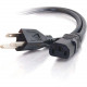 C2g 15ft Power Cord - 18 AWG - NEMA 5-15P to IEC320C13 - Computer Power - Replacement power cord for PC, Monitor, Printer, Scanner, etc. - TAA Compliance 09482