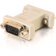 C2g HD15 VGA M/F Port Saver Adapter - 1 x HD-15 Male - 1 x HD-15 Female - Beige 09565