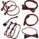 EVGA GS (550/650) Red Power Supply Cable Set (Individually Sleeved) - For Power Supply - Red 100-CR-0650-B9