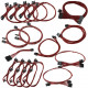 EVGA GS/PS (850/1050/1000) Red Power Supply Cable Set (Individually Sleeved) - For Power Supply - Red 100-CR-1050-B9