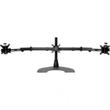 Ergotech Triple TW LCD Monitor Desk Stand - 16" pole - Black - Horizontal - Triple w/Telescoping Wings 100-D16-B03-TW