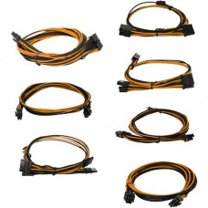 EVGA Internal Power Cord - For Power Supply - Orange, Black 100-G2-16KO-B9
