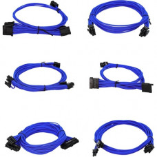 EVGA 1600 G2/P2/T2 Light Blue Power Supply Cable Set (Individually Sleeved) - For Power Supply - Light Blue 100-G2-16LL-B9