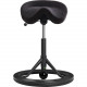 Ergoguys Backapp Smart Office Chair Stool Grey Seat, Black Grey Base - Gray Seat - Die-cast Aluminum Frame - Black, Gray - 27.2" Length x 9.8" Width x 23.6" Height 1008A-B-1-6422-US