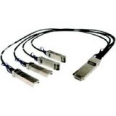 Extreme Networks 1m QSFP+ to 4xSFP+ fanout,26 AWG - 3.28 ft QSFP+/SFP+ Network Cable for Network Device - First End: 1 x QSFP+ Male Network - Second End: 4 x SFP+ Male Network - Fan-out Cable 10202