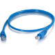 C2g -1ft Cat5e Snagless Unshielded (UTP) Network Patch Cable (TAA Compliant) - Blue - Category 5e for Network Device - RJ-45 Male - RJ-45 Male - TAA Compliant - 1ft - Blue 10279