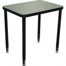 Mooreco Balt Snap Desk Configurable Student Desking - Rectangle Top - Four Leg Base - 4 Legs - 24" Table Top Width x 18" Table Top Depth x 1.25" Table Top Thickness - 32" Height - Assembly Required - Rubber, Tubular Steel 103321-4622
