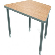 Mooreco Balt Snap Desk Configurable Student Desking - Trapezoid Top - Four Leg Base - 4 Legs - 30" Table Top Width x 18" Table Top Depth x 1.25" Table Top Thickness - 32" Height - Assembly Required - Rubber, Tubular Steel 103331-7909
