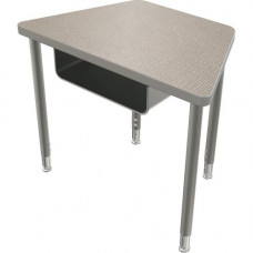 Mooreco Balt Snap Desk Configurable Student Desking - Trapezoid Top - Four Leg Base - 4 Legs - 30" Table Top Width x 18" Table Top Depth x 1.25" Table Top Thickness - 32" Height - Assembly Required - Rubber, Tubular Steel 103341-4622