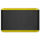 Ergoguys NEWLIFE ECO PRO ANTI FATIGUE MAT YELLOW STRIPE 20X32 - Floor - 32" Length x 20" Width x 0.75" Thickness - Rectangle - Brushed Texture Design - Polyurethane Foam, Bio-Foam - Black, Yellow 104-01-2032-7