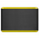 Ergoguys NEWLIFE ECO PRO ANTI FATIGUE MAT YELLOW STRIPE 24X36 - Floor - 36" Length x 24" Width x 0.75" Thickness - Rectangle - Brushed Texture Design - Polyurethane Foam, Bio-Foam - Black, Yellow 104-01-2436-7