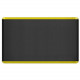 Ergoguys NEWLIFE ECO PRO ANTI FATIGUE MAT YELLOW STRIPE 36X60 - Floor - 60" Length x 36" Width x 0.75" Thickness - Rectangle - Brushed Texture Design - Polyurethane Foam, Bio-Foam - Black, Yellow 104-01-3660-7