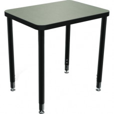 Mooreco Balt Snap Desk Configurable Student Desking - Rectangle Top - Four Leg Base - 4 Legs - 29" Table Top Width x 20" Table Top Depth x 1.25" Table Top Thickness - 32" Height - Assembly Required - Rubber, Tubular Steel 104311-7909