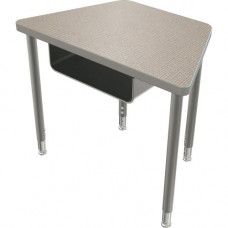 Mooreco Balt Snap Desk Configurable Student Desking - Trapezoid Top - Four Leg Base - 4 Legs - 30" Table Top Width x 18" Table Top Depth x 1.25" Table Top Thickness - 32" Height - Assembly Required - Rubber, Tubular Steel 104331-4622