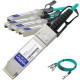 AddOn Fiber Optic Network Cable - 22.97 ft Fiber Optic Network Cable for Network Device - First End: 1 x QSFP28 Male Network - Second End: 4 x SFP28 Male Network - 100 Gbit/s - 1 Pack - TAA Compliant - TAA Compliance 10442-AO
