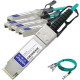 AddOn Fiber Optic Network Cable - 32.81 ft Fiber Optic Network Cable for Network Device - First End: 1 x QSFP28 Male Network - Second End: 4 x SFP28 Male Network - 100 Gbit/s - 1 Pack - TAA Compliant - TAA Compliance 10443-AO