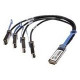 Netpatibles 10GB-4-C03-QSFP-NP QSFP/SFP+ Network Cable - 9.84 ft QSFP/SFP+ Network Cable for Network Device - First End: 1 x QSFP Network - Second End: 4 x SFP+ Network - 1.25 GB/s 10GB-4-C03-QSFP-NP