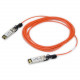 Axiom Fiber Optic Network Cable - 164.04 ft Fiber Optic Network Cable for Network Device - SFP+ Male Network - SFP+ Male Network - 1.25 GB/s - Orange 10GE-SFPP-AOC-5001-AX