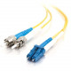 Legrand Group C2G 15M LC-ST 9/125 OS1 DUPLEX SINGLEMODE FIBER OPTIC CABLE (TAA COMPLIANT) - YE - TAA Compliance 11209