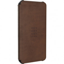 Urban Armor Gear Metropolis Carrying Case (Folio) Apple iPhone 12 Pro Max Smartphone - LTHR ARMR Brown - Impact Resistant, Drop Resistant, Shock Resistant, Water Resistant, Anti-slip, Damage Resistant - Italian Leather, Felt Lining - 6.4" Height x 3.