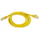 Monoprice FLEXboot Series Cat5e 24AWG UTP Ethernet Network Patch Cable, 14ft Yellow - 14 ft Category 5e Network Cable for Network Device - First End: 1 x RJ-45 Male Network - Second End: 1 x RJ-45 Male Network - Patch Cable - Gold Plated Contact - Yellow 