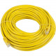 Monoprice FLEXboot Series Cat5e 24AWG UTP Ethernet Network Patch Cable, 75ft Yellow - 75 ft Category 5e Network Cable for Network Device - First End: 1 x RJ-45 Male Network - Second End: 1 x RJ-45 Male Network - Patch Cable - Gold Plated Contact - Yellow 
