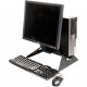 Innovation First Rack Solutions All-In-One 114-0922 Computer Stand - 17.9" Height x 15.1" Width x 10.1" Depth - Powder Coated - Black 114-0922