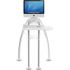 Rain Design iGo - Sitting Model for iMac 24"/27" - 24" to 27" Screen Support - 30" Height x 29" Width x 30" Depth - Floor Stand - Polished Chrome 12003