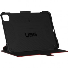 Urban Armor Gear Metropolis Rugged Carrying Case (Folio) for 10.9" Apple iPad Air (4th Generation) Tablet - Magma - TAA Compliant - Anti-slip Exterior, Drop Resistant, Shock Resistant, Damage Resistant, Water Resistant, Impact Resistant - Felt Lining