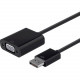Monoprice DisplayPort 1.2a to VGA Active Adapter, Black - 6" DisplayPort/VGA Video Cable for Video Device, Monitor - First End: 1 x DisplayPort Male Digital Audio/Video - Second End: 1 x HD-15 Female VGA - Supports up to 1920 x 1080 - Black 12790