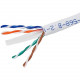 Monoprice Cat. 6 UTP Network Cable - 1000 ft Category 6 Network Cable for Network Device - Bare Wire - Bare Wire - White 12804