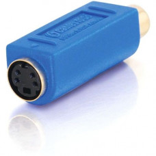 C2g Bi-Directional S-Video Female to RCA Female Video Adapter - 1 Pack - 1 x Mini-DIN Female - 1 x RCA Female - Blue 13043