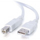 C2g 1m USB Cable - USB A to USB B Cable - Type A Male - Type B Male - 3ft - White 13171