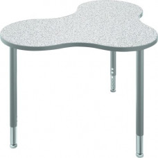 MooreCo Cloud 9 Table - Large - 55.50" Table Top Width x 39.25" Table Top Depth x 1.25" Table Top Thickness - 32" Height - Powder Coated - Steel 1343A2-4623