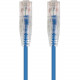 Monoprice SlimRun Cat6 28AWG UTP Ethernet Network Cable, 3ft Blue - 3 ft Category 6 Network Cable for Network Device - First End: 1 x RJ-45 Male Network - Second End: 1 x RJ-45 Male Network - Patch Cable - Blue 13528